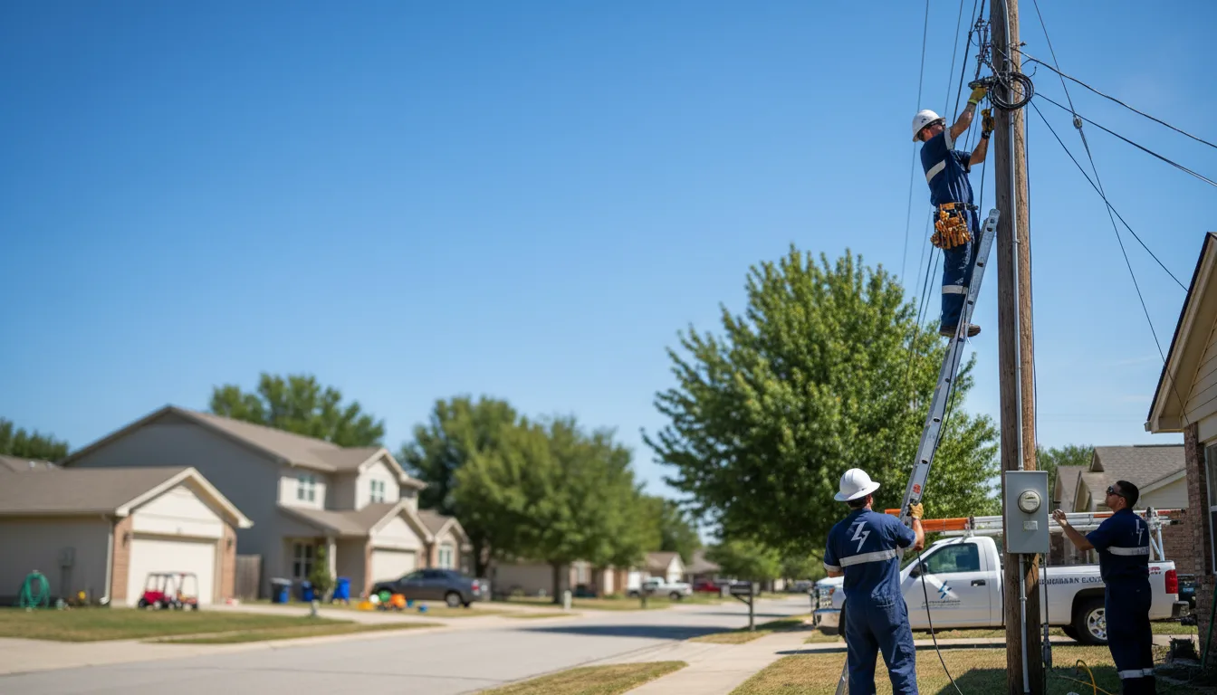Residential electrician providing installation services in Bowersville, GA